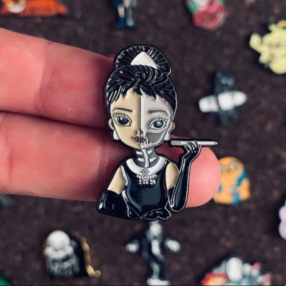Audrey Hepburn Enamel Pin